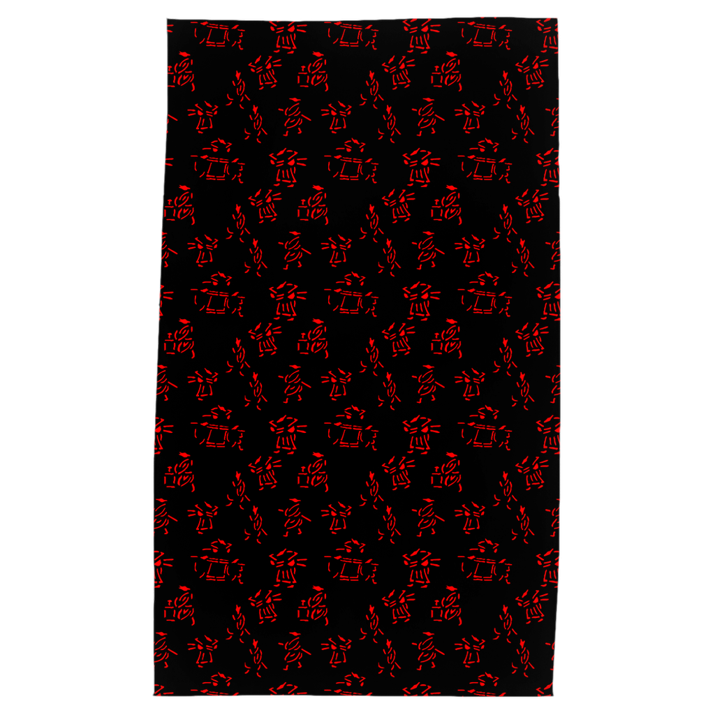 Samurai Tea Towel in Red / Black - HapDog Laboratories