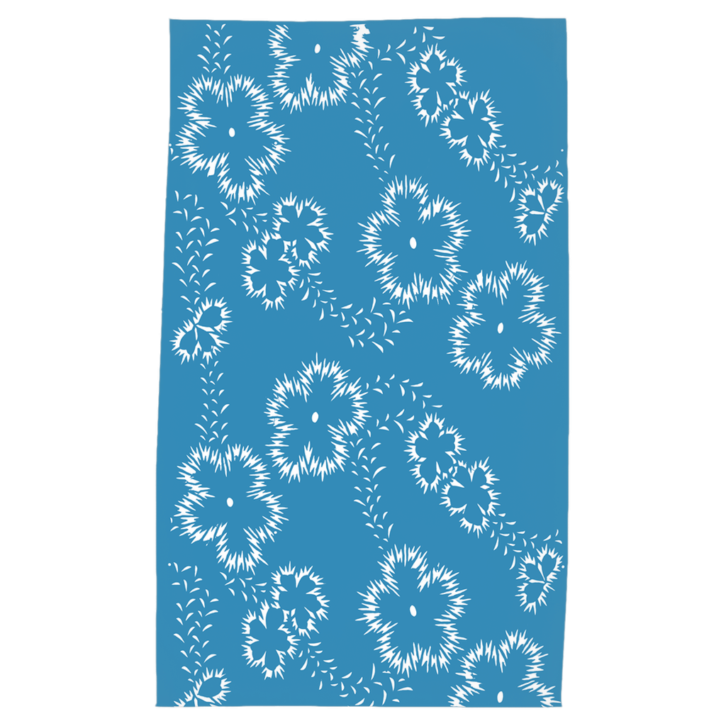 Columbia Blue Floral Tea Towel - HapDog Laboratories