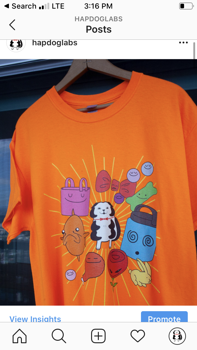 Unisex Neon HapWorld Tee - HapDog Laboratories