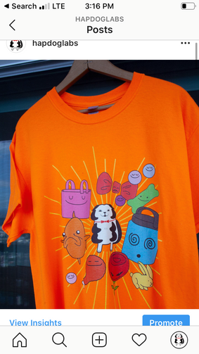 Unisex Neon HapWorld Tee - HapDog Laboratories