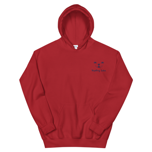 Men's Face of HapDog Embroidered Hoodie - HapDog Laboratories