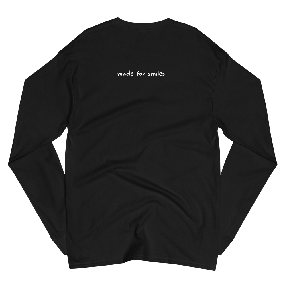 White Fluffy Hap Long Sleeve Tee - HapDog Laboratories