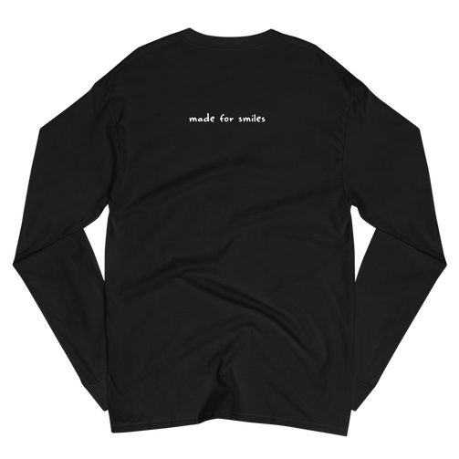 White Fluffy Hap Long Sleeve Tee - HapDog Laboratories