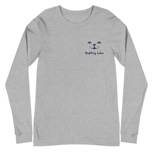 Face of Hap Embroidered Long Sleeve Tee - HapDog Laboratories