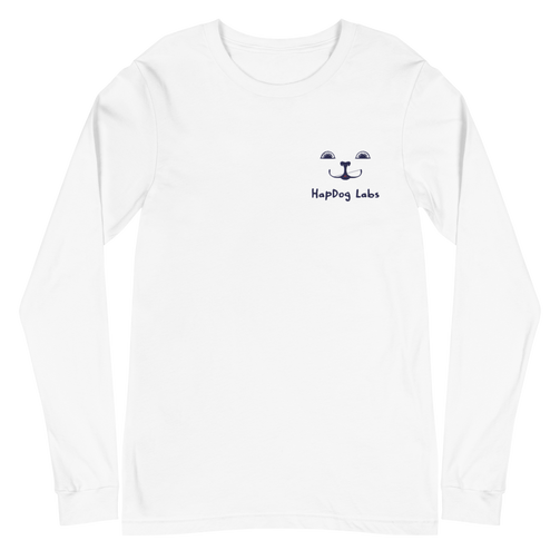 Face of Hap Embroidered Long Sleeve Tee - HapDog Laboratories