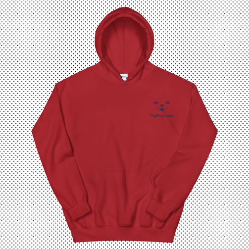Men's Face of HapDog Embroidered Hoodie - HapDog Laboratories