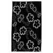 Black Floral Tea Towel - HapDog Laboratories 