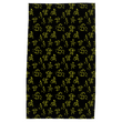 Samurai Tea Towel in Yellow / Black - HapDog Laboratories 