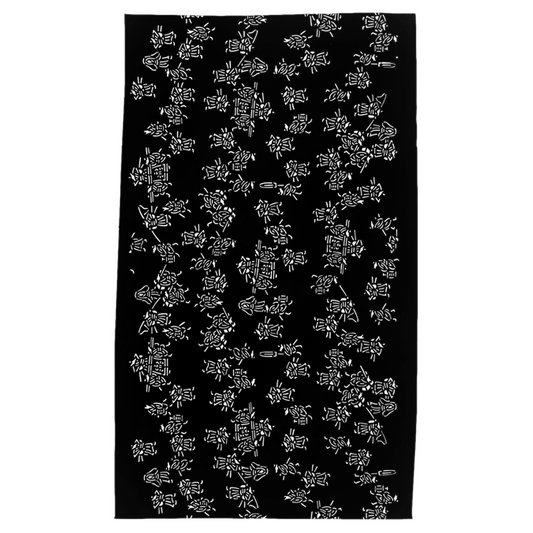Black Samurai Tea Towel - HapDog Laboratories 