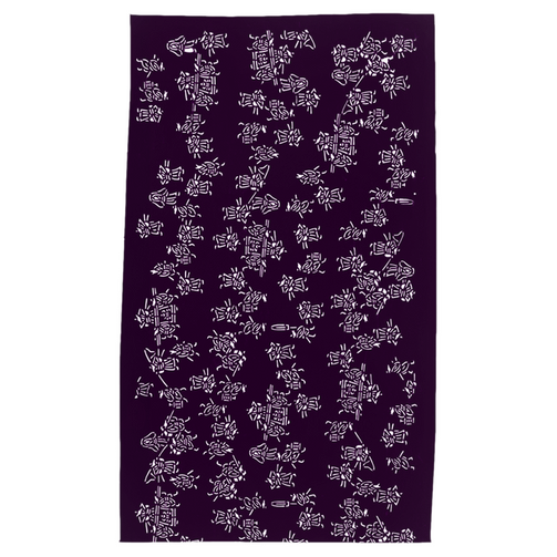 Purple Samurai Tea Towel - HapDog Laboratories 