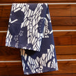 Folding Fan Tea Towel - Navy - HapDog Laboratories 