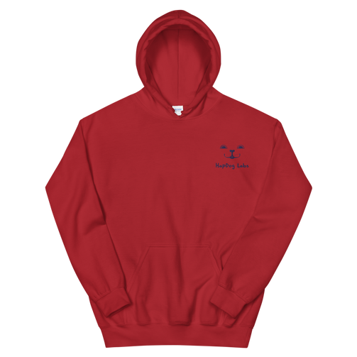Men's Face of HapDog Embroidered Hoodie - HapDog Laboratories 