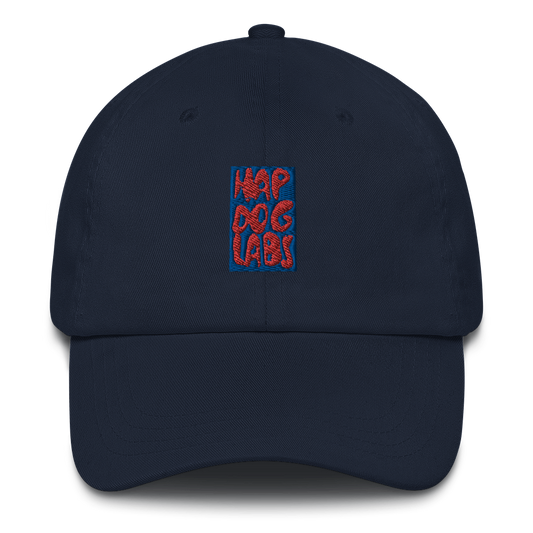 Embroidered HapDog Labs Baseball Cap - HapDog Laboratories 
