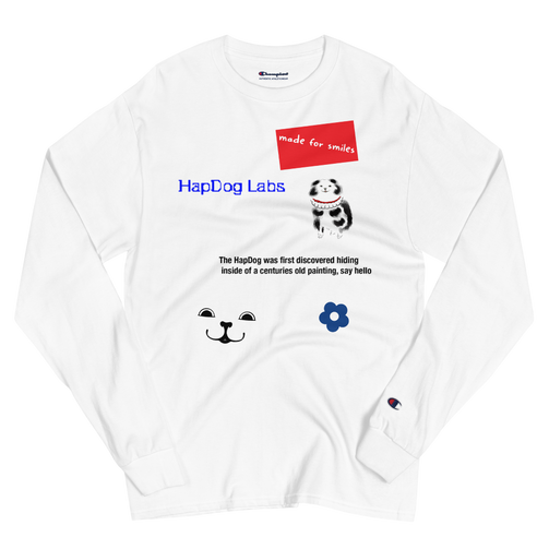 Men's Champion Long Sleeve Shirt - HapDog Laboratories 